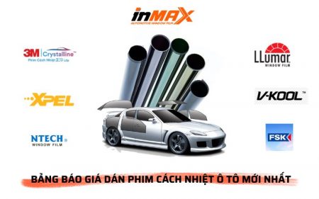 Báo giá phim cách nhiệt ô tô của các thương hiệu chính hãng tại Việt Nam