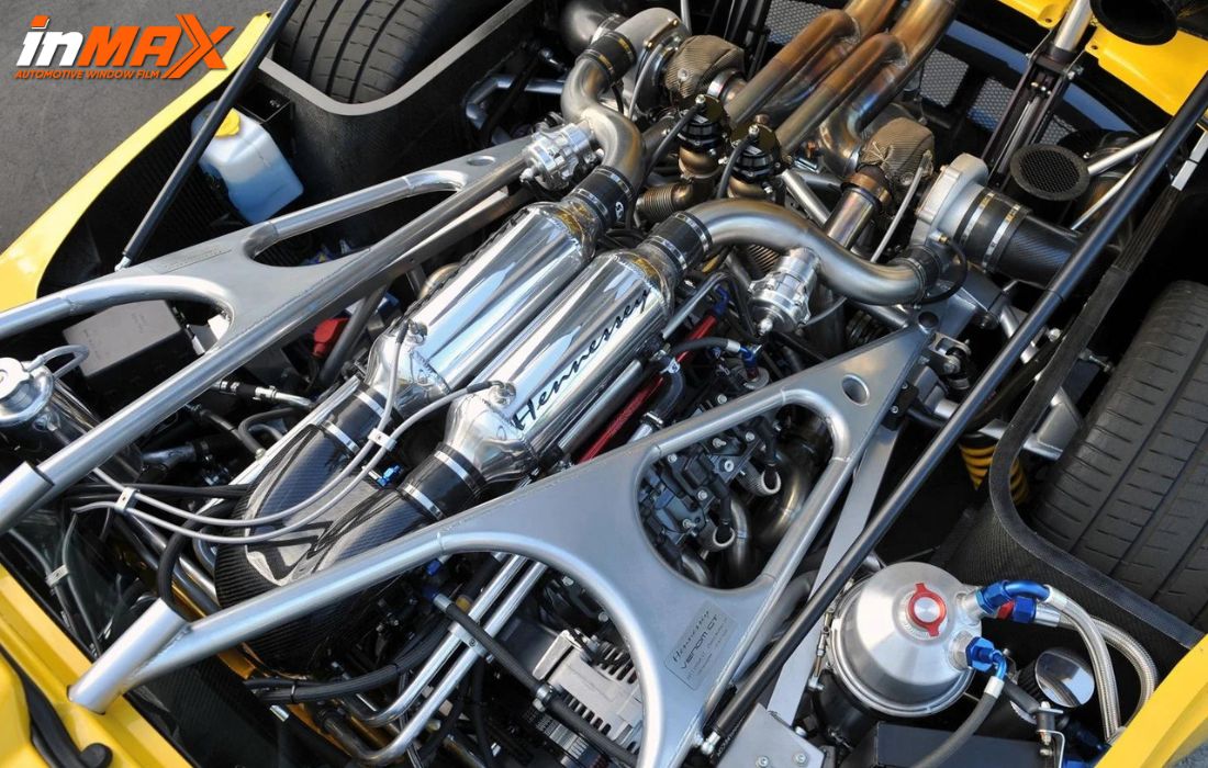 Động cơ mạnh mẽ của siêu xe Hennessey Venom GT