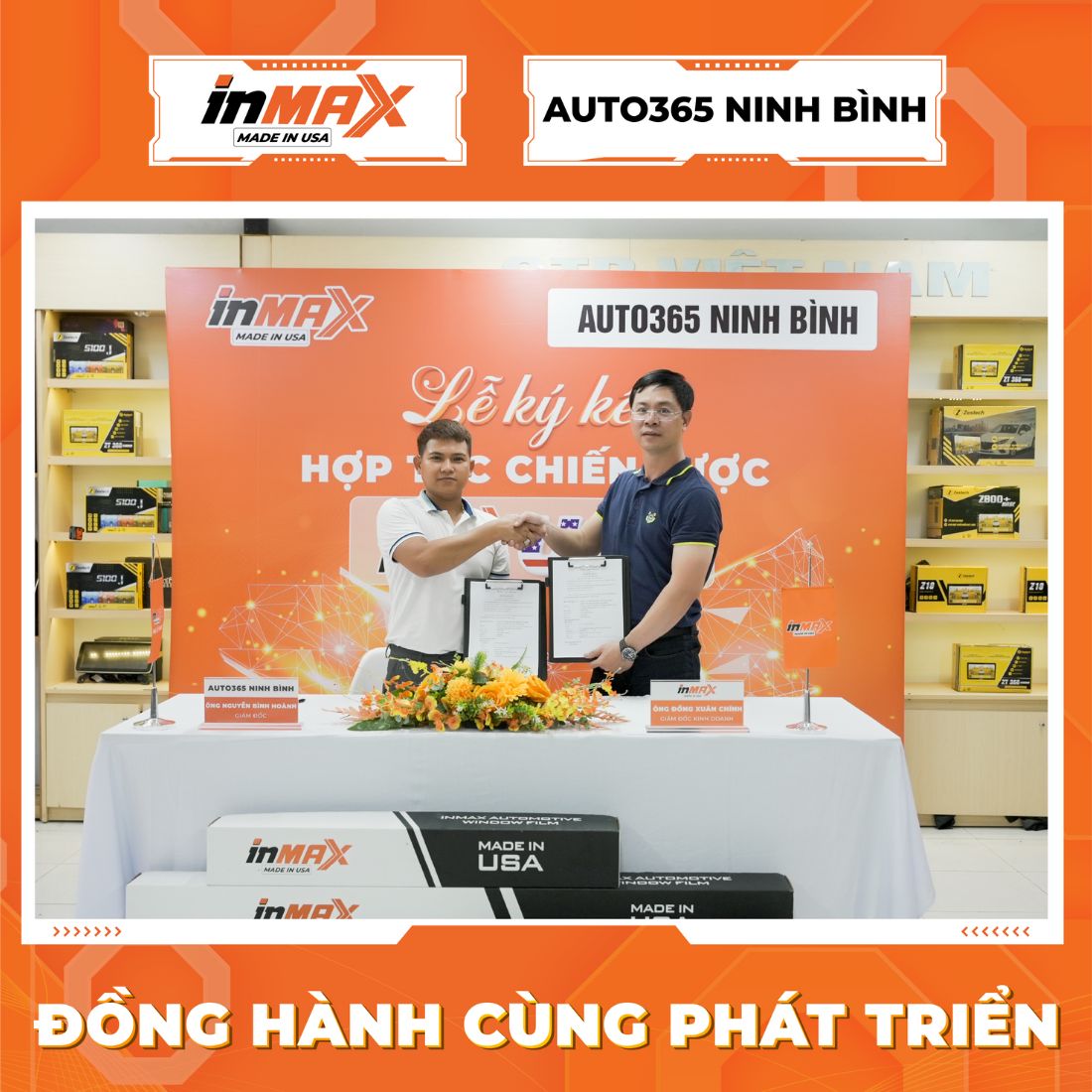 Lễ ký kết hợp tác chiến lược giữa INMAX Việt Nam và Auto365 Ninh Bình