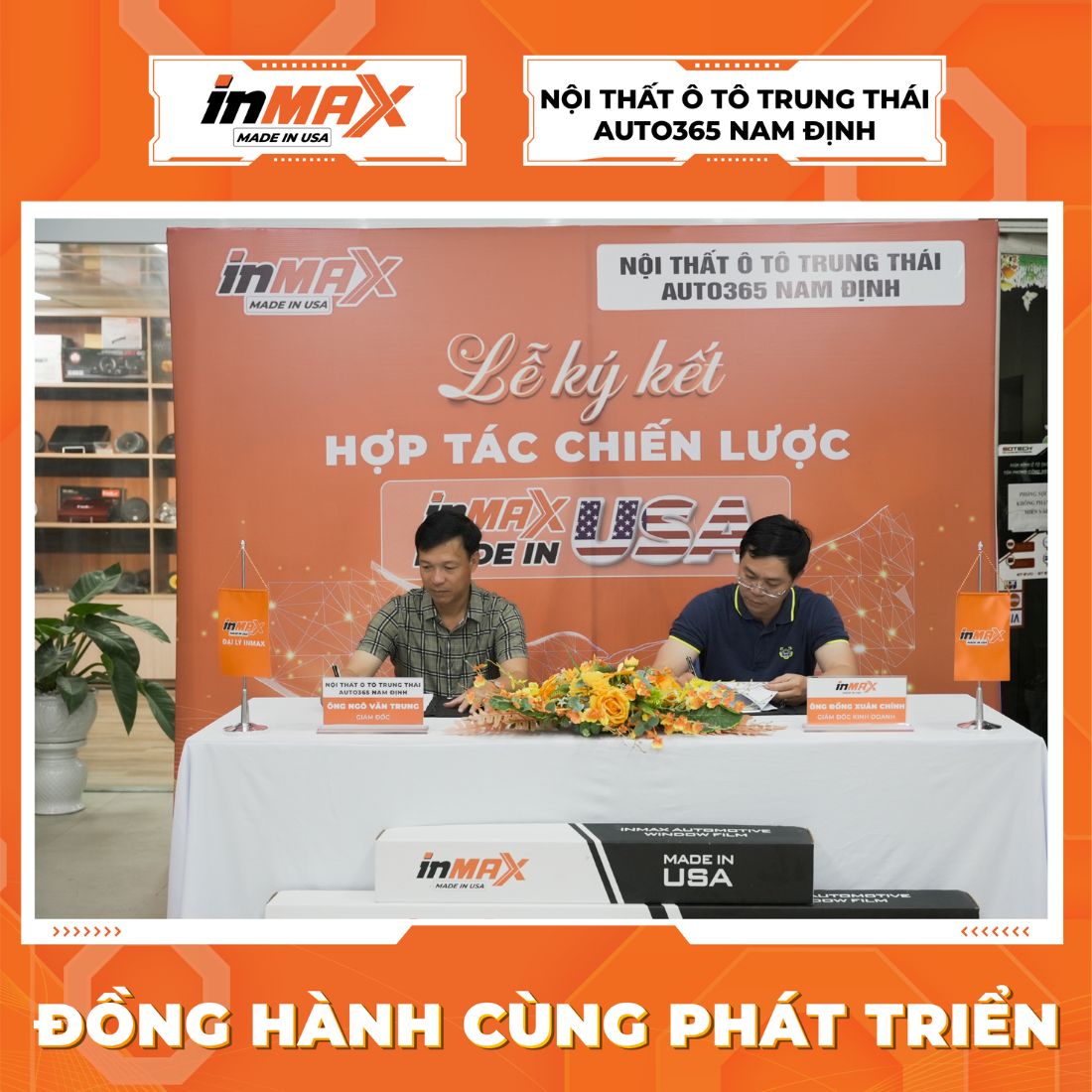 Lễ ký kết hợp tác chiến lược giữa INMAX Việt Nam & Nội thất ô tô Trung Thái - Auto365 Nam Định