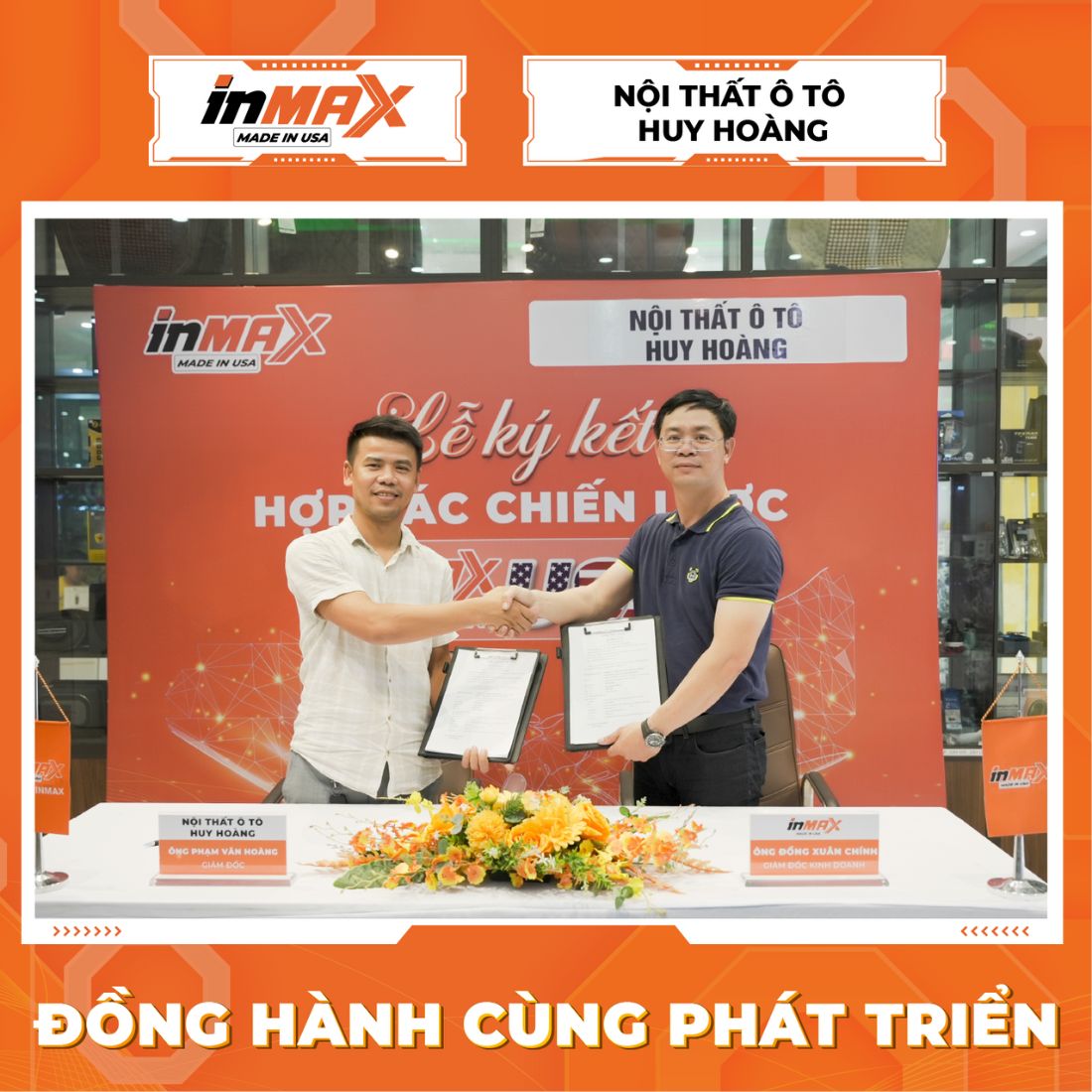 INMAX Việt Nam & Nội thất ô tô Huy Hoàng ký kết hợp tác chiến lược