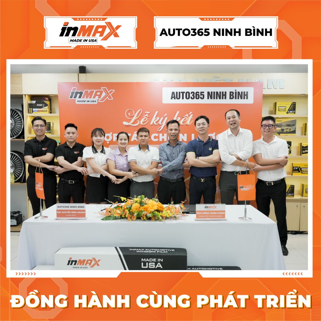 INMAX và Auto365 Ninh Bình đánh dấu sự hợp tác bền vững