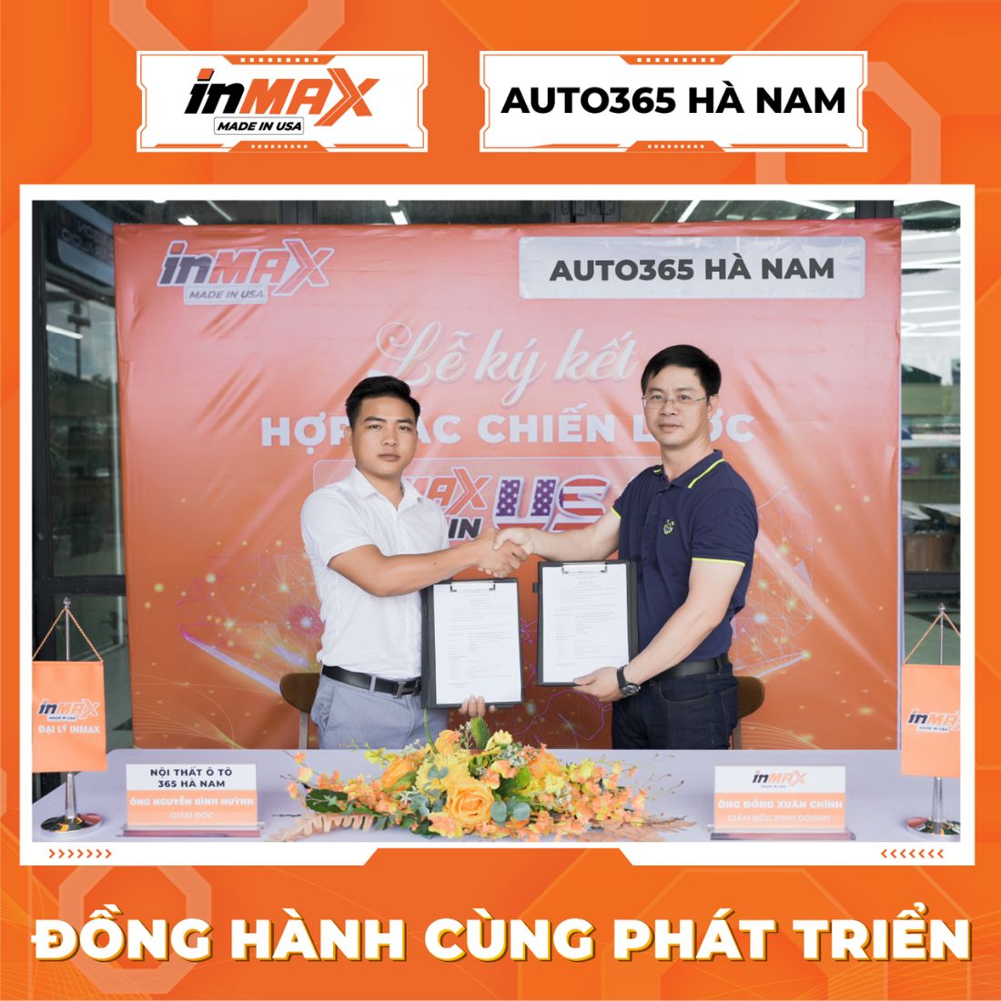 Lễ ký kết hợp tác chiến lược giữa INMAX Việt Nam & Auto365 Hà Nam