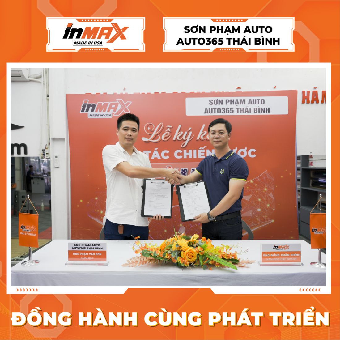 Lễ ký kết hợp tác chiến lược giữa INMAX Việt Nam & Sơn Phạm Auto - Auto365 Thái Bình