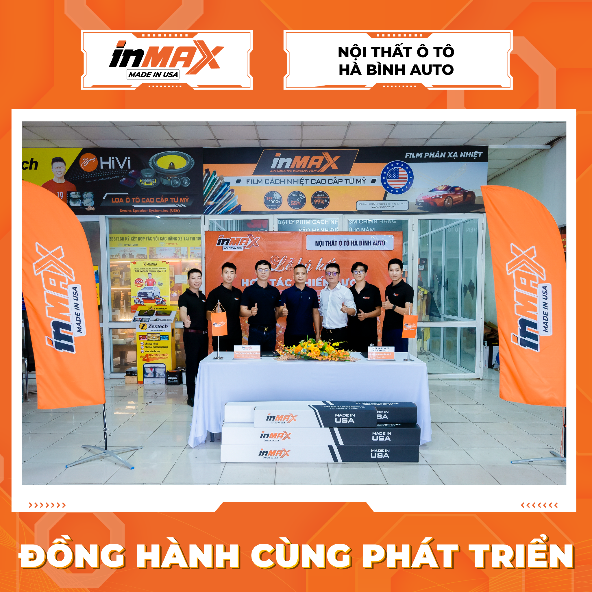 INMAX và Hà Bình Auto thỏa thuận hợp tác, đồng hành, cùng phát triển