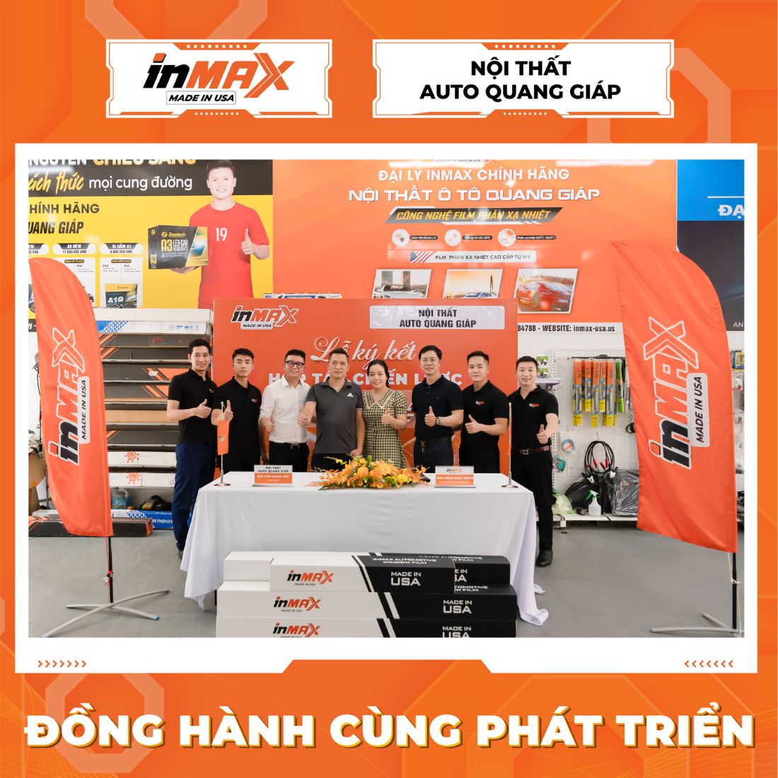 Mục tiêu chung của INMAX và Quang Giáp Auto là mang đến thị trường sản phẩm và dịch vụ chất lượng