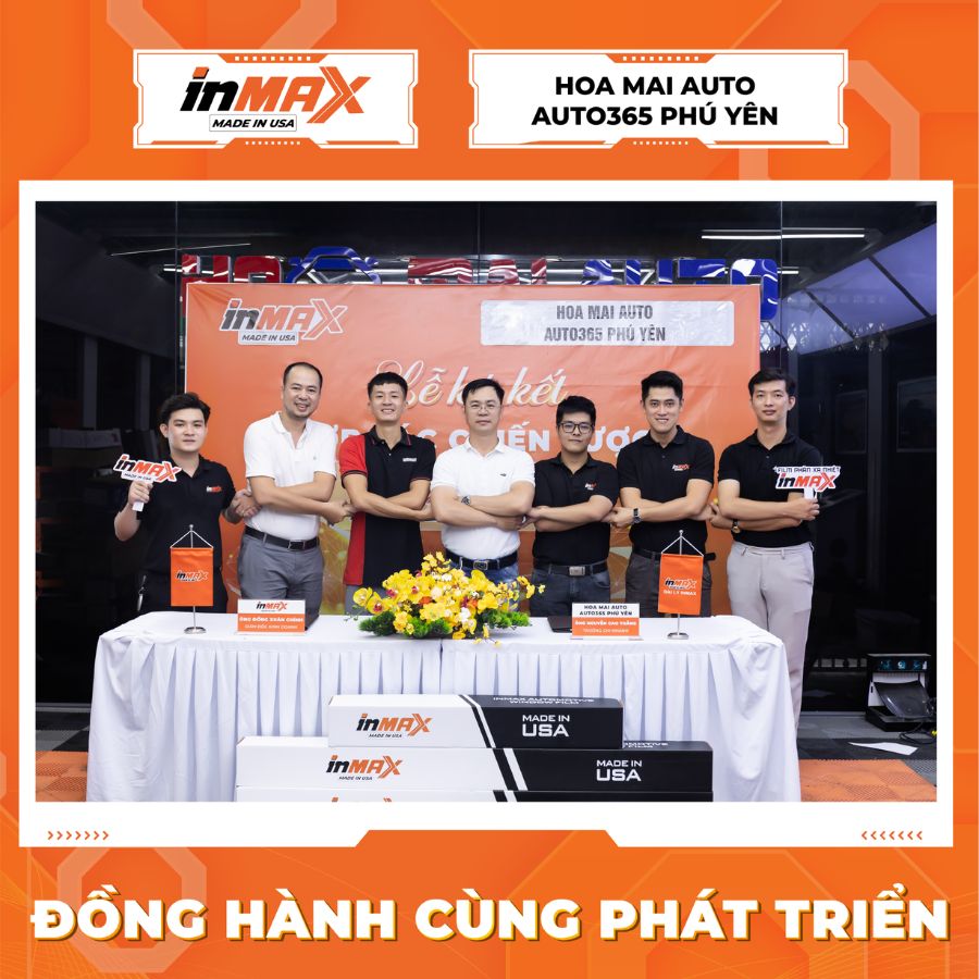 INMAX Việt Nam & Hoa Mai Auto - Auto365 Phú Yên ký kết hợp tác chiến lược