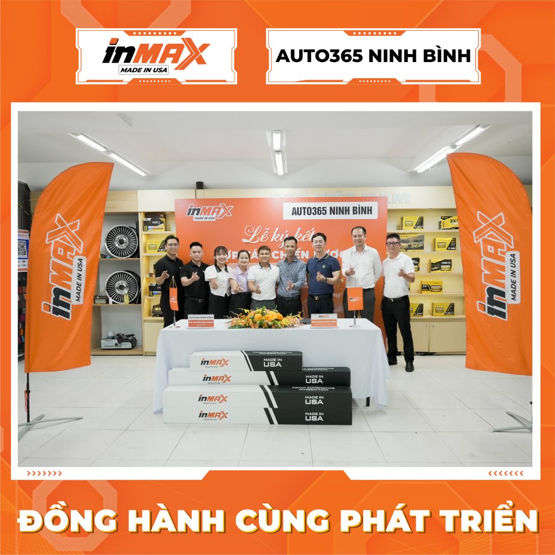 INMAX Việt Nam và Auto365 Ninh Bình cam kết hỗ trợ song phương lẫn nhau