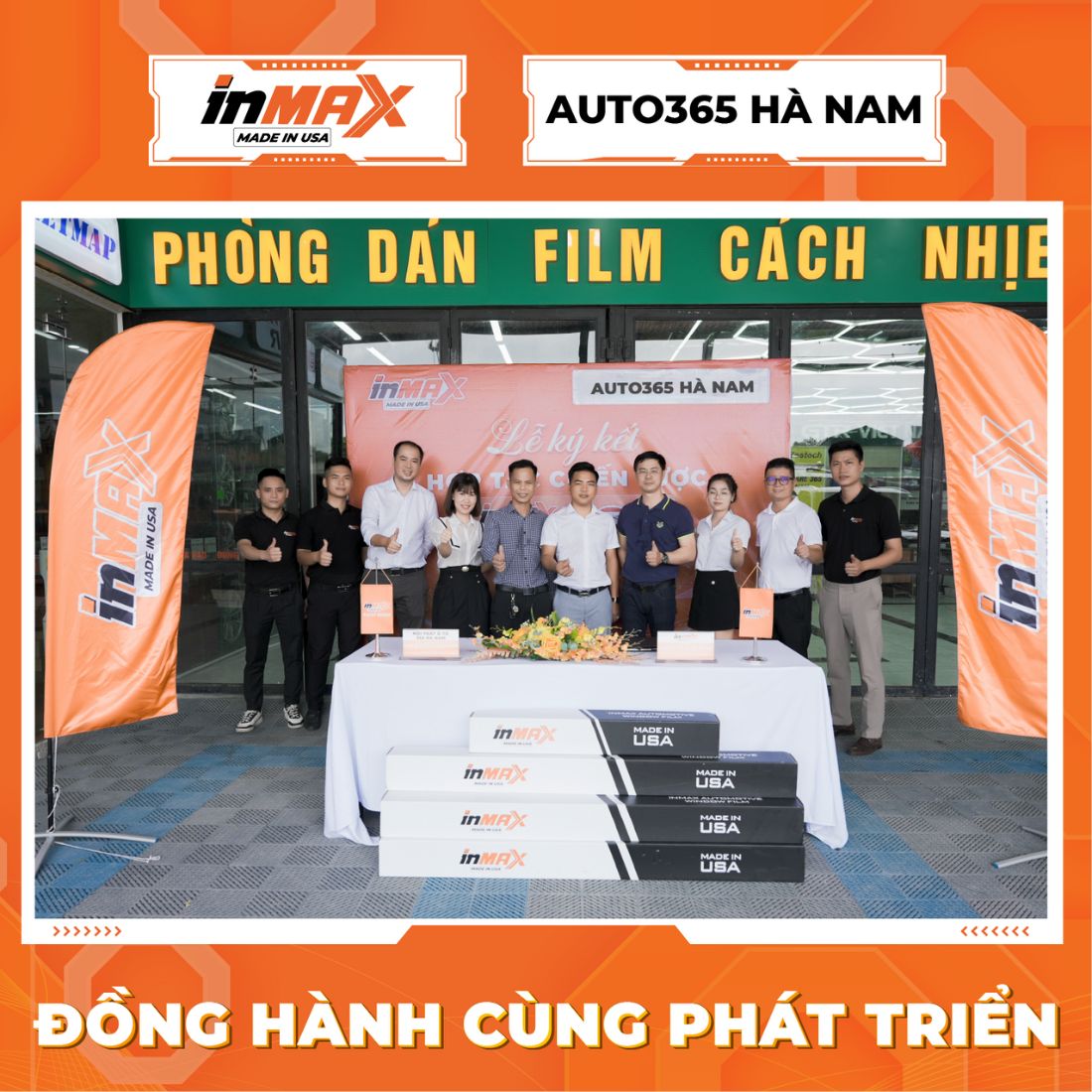 Chúc mừng lễ ký kết hợp tác chiến lược giữa INMAX Việt Nam và Auto365 Hà Nam đã diễn ra thành công tốt đẹp