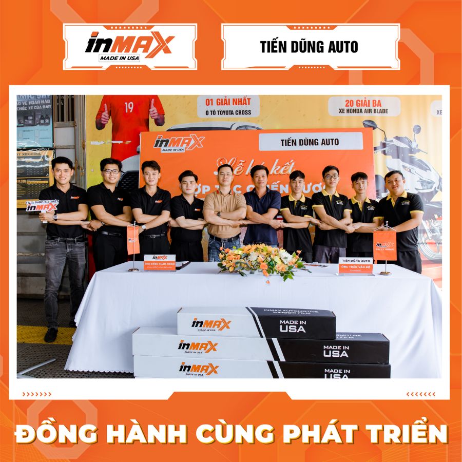 Tiến Dũng Auto trở thành nhà phân phối chính hãng các sản phẩm INMAX - MADE IN USA tại Đồng Nai