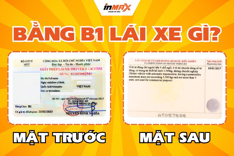 Bằng B1 lái xe gì? Giải đáp tất cả thắc mắc về GPLX B1