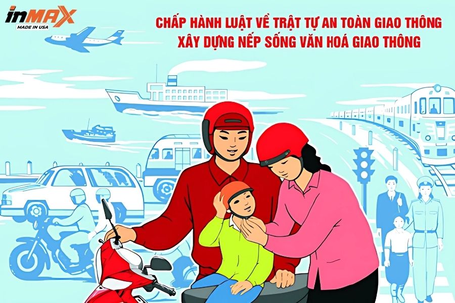 Khẩu hiệu an toàn giao thông nhắc nhở người dân về ý thức, trách nhiệm khi tham gia giao thông