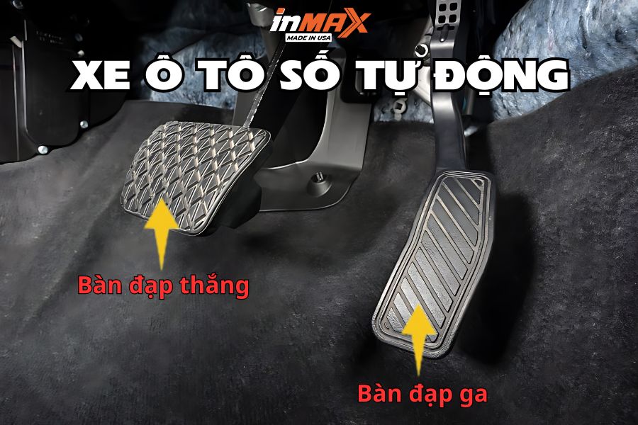 Chân ga chân thắng trên xe ô tô số tự động