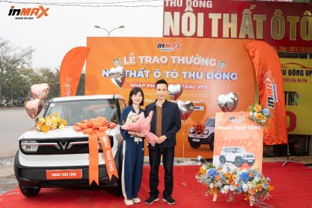 INMAX VIỆT NAM TRAO TẶNG XE VINFAST VF3 CHO NỘI THẤT Ô TÔ THU ĐÔNG