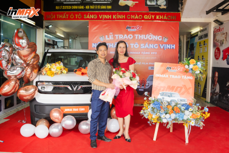 INMAX VIỆT NAM TRAO TẶNG XE VINFAST VF3 CHO ĐẠI LÝ SÁNG VỊNH AUTO