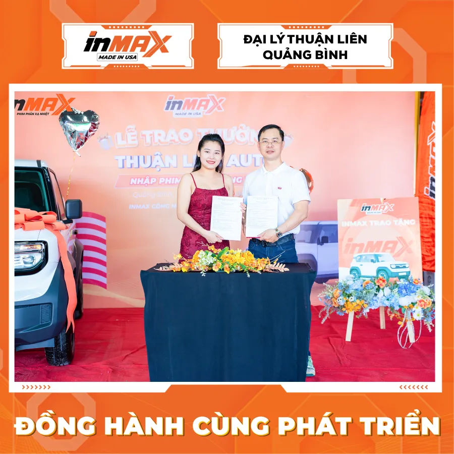 Thuận Liên Auto là đối tác chiến lược phân phối phim phản xạ nhiệt Inmax tại Quảng Bình