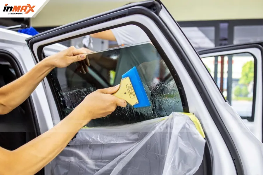 Quy trình dán phim phản xạ nhiệt cho xe Mitsubishi Xforce