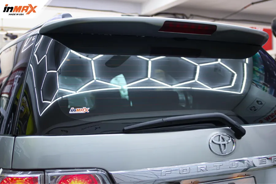 Thành quả sau khi thi công dán phim Inmax cho xe Fortuner