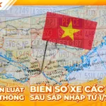 Biển số xe các tỉnh sau sáp nhập 2025 – Danh sách và quy định mới nhất