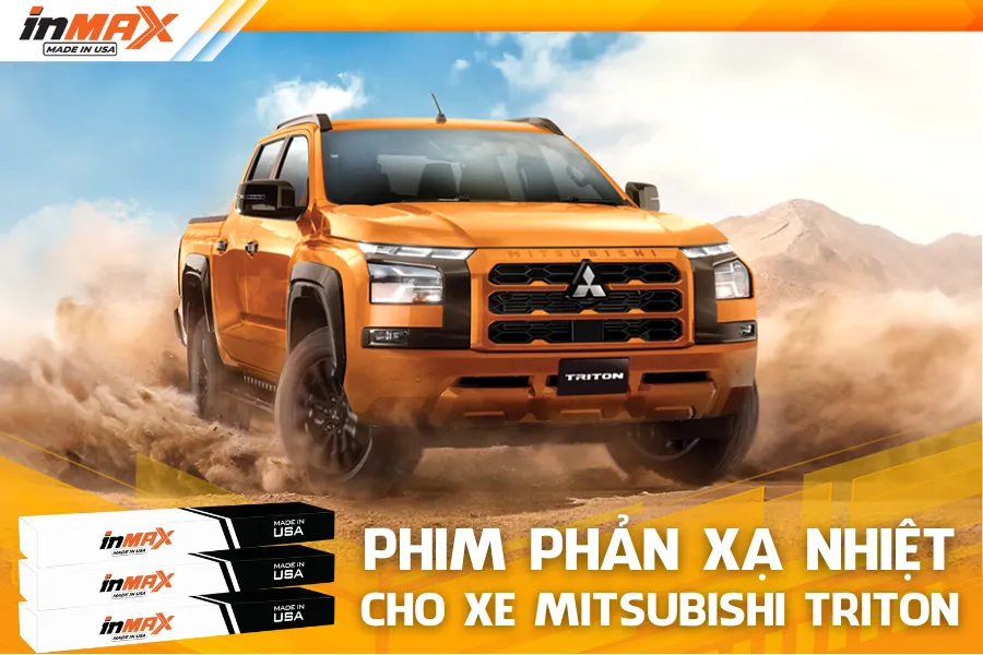 Dán phim phản xạ nhiệt cho xe Mitsubishi Triton
