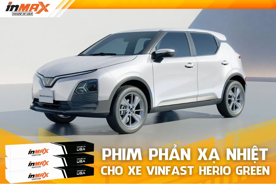 Dán phim phản xạ nhiệt cho xe Vinfast Herio Green