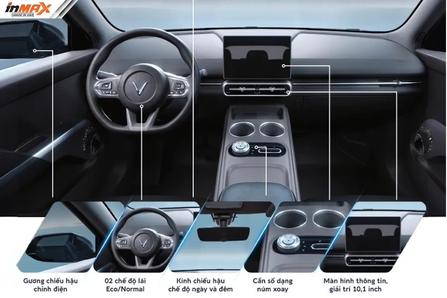 VinFast Limo Green được trang bị đầy đủ tiện nghi