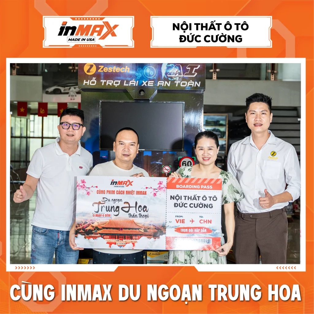 INMAX tặng chuyến du lịch Trung Hoa cho Đức Cường Auto-1
