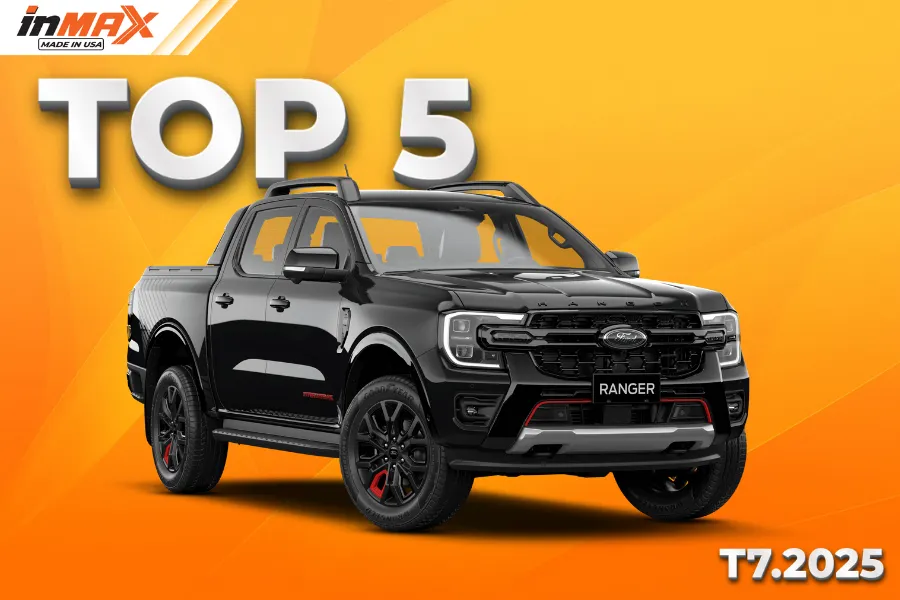 Ford Ranger đạt TOP 5 – Tháng 7/2025 với doanh số 1.598 xe