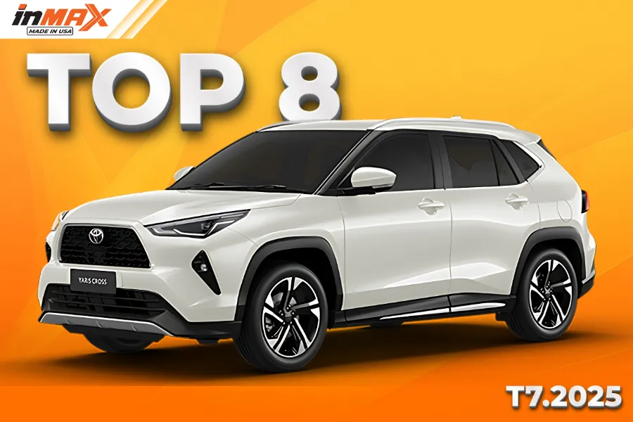 Toyota Yaris Cross đạt TOP 8 – Tháng 7/2025 với doanh số 1.259 xe