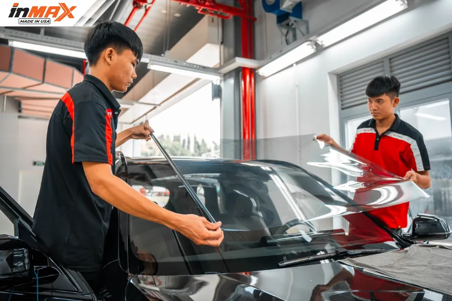 Quy trình dán phim phản xạ nhiệt cho xe BMW X5