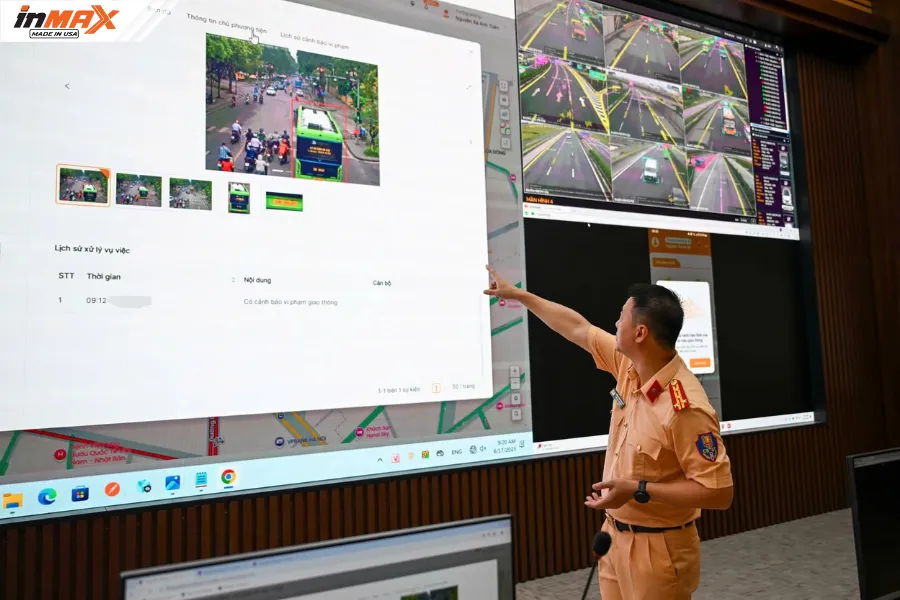 Camera AI giám sát giao thông có thể tự động nhận diện, phát hiện các lỗi vi phạm