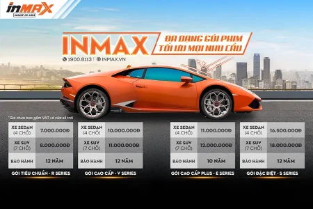 Giá phim cách nhiệt Inmax mới nhất 2025 – Cập nhật chi tiết từng gói, từng vị trí