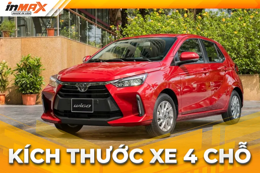 Tiêu chuẩn kích thước xe 4 chỗ bao nhiêu?