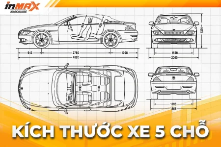 Kích thước xe 5 chỗ là bao nhiêu?