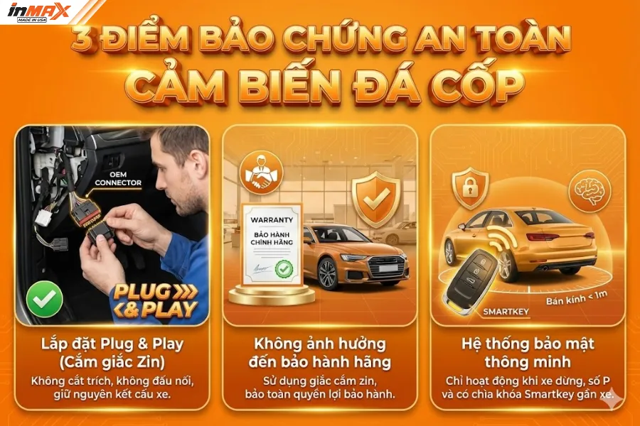 Cảm biến đá cốp có an toàn không