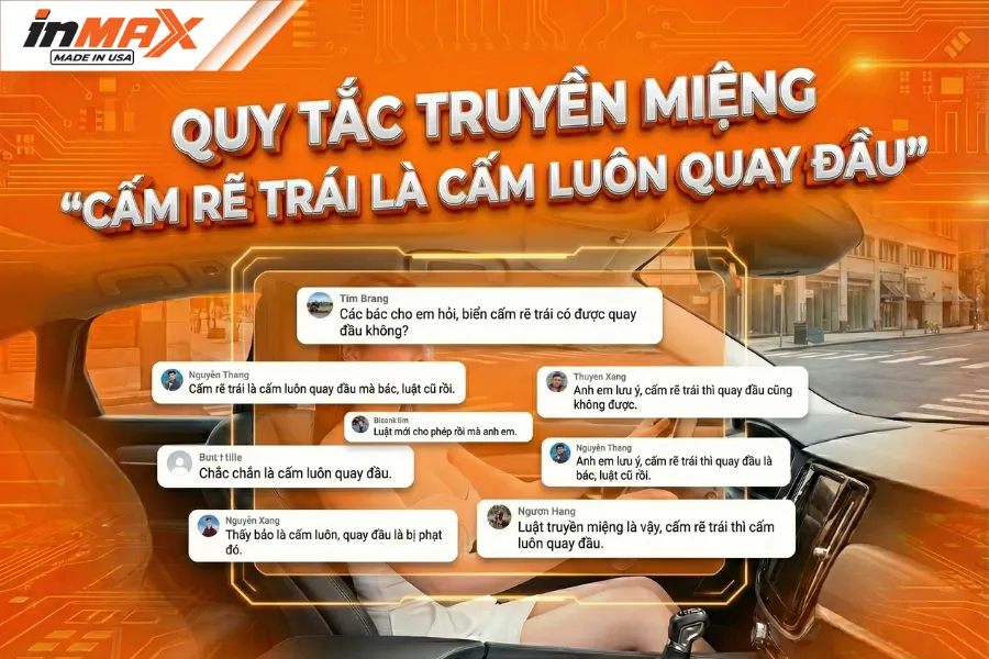 Những hiểu lầm thường gặp xoay quanh chủ đề cấm rẽ trái có được quay đầu không