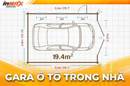Kích thước gara ô tô trong nhà mới nhất 2025