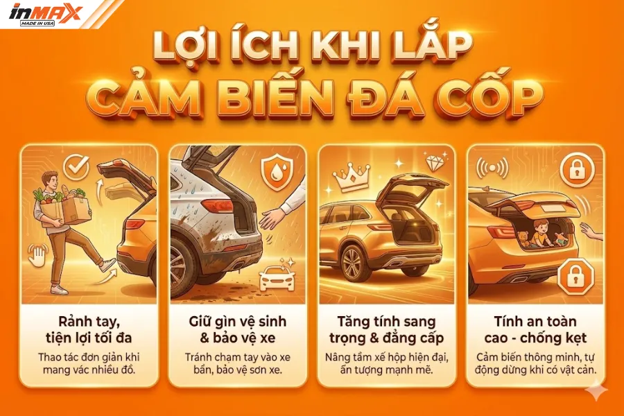 Lợi ích khi lắp cảm biến đá cốp