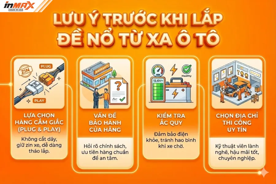 Lưu ý trước khi lắp đề nổ từ xa