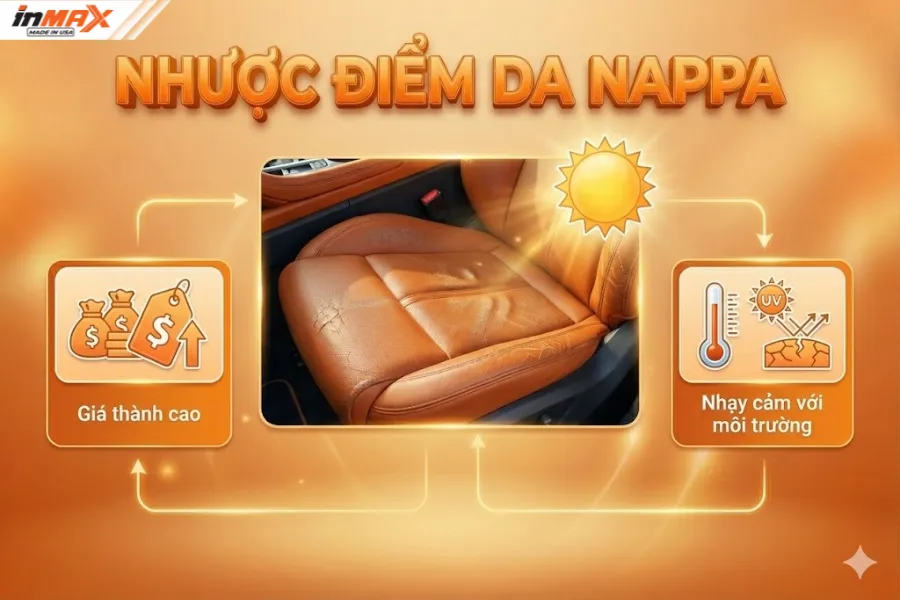 Nhược điểm da nappa