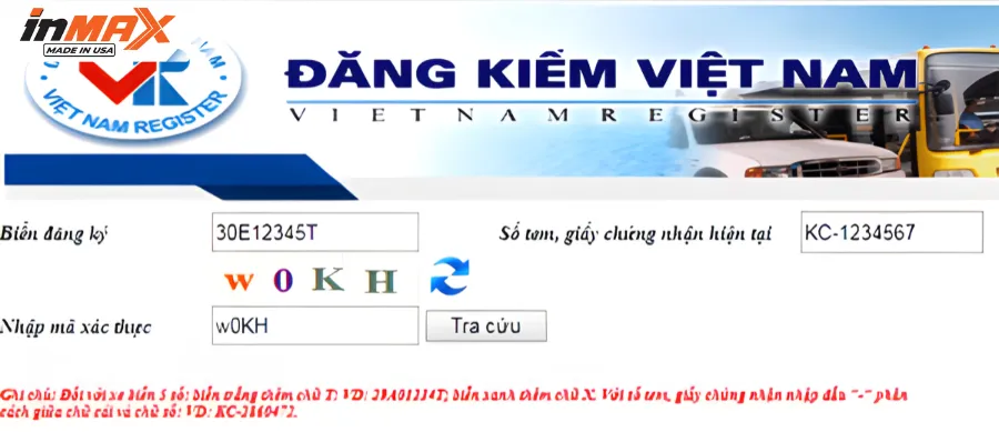 Tra cứu phạt nguội trên hệ thống Cục Đăng kiểm Việt Nam