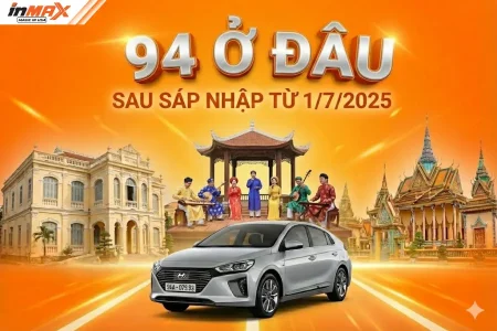 Ký hiệu biển xe 94 ở đâu sau sáp nhập từ 1/7/2025