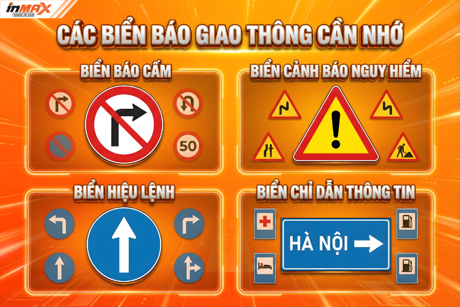 Các biển báo giao thông cần nhớ 2026: Mẹo thuộc lòng & Mức phạt chi tiết