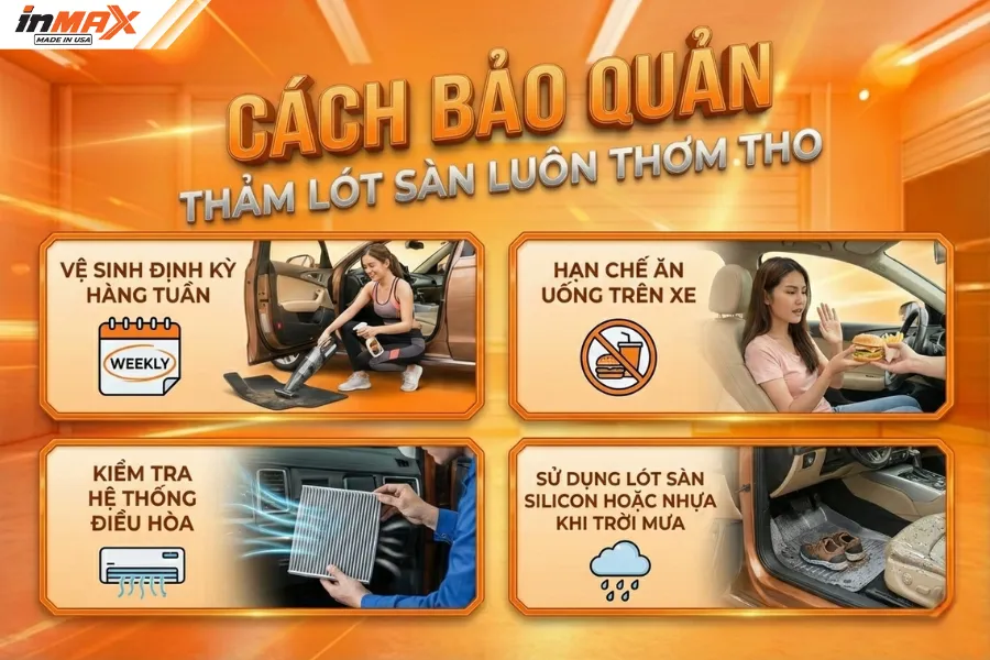 Cách bảo quản thảm lót sàn luôn thơm tho