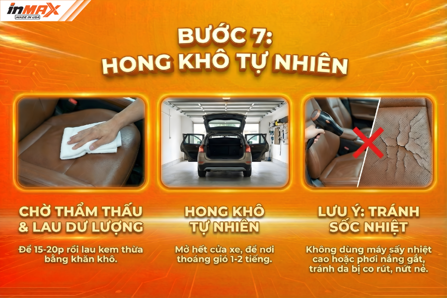 Bước 7: Hong khô tự nhiên