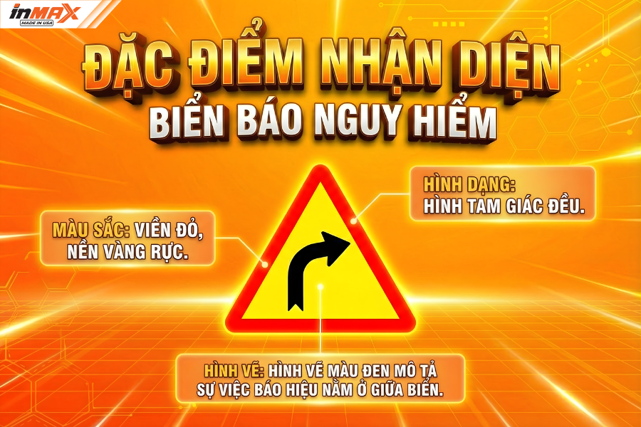 Đặc điểm nhận diện biển báo cảnh báo nguy hiểm