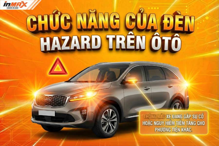 Chức năng chính của đèn Hazard cảnh báo nguy hiểm trên ô tô