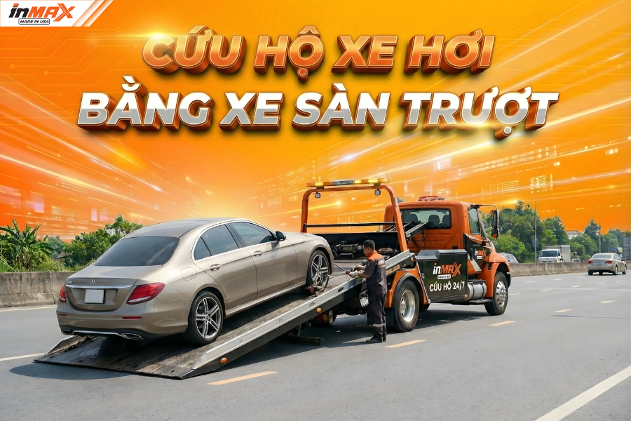 Cứu hộ xe hơi bằng xe sàn trượt (Flatbed)