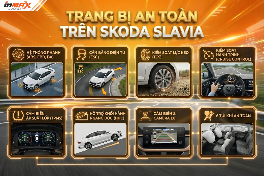 Trang bị an toàn trên Skoda Slavia