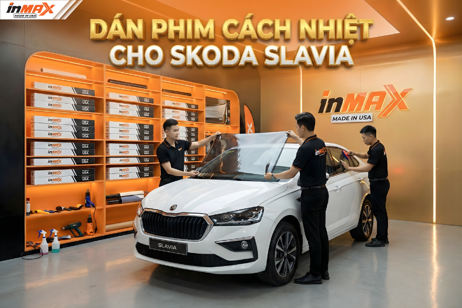 Dán phim cách nhiệt cho xe Skoda Slavia